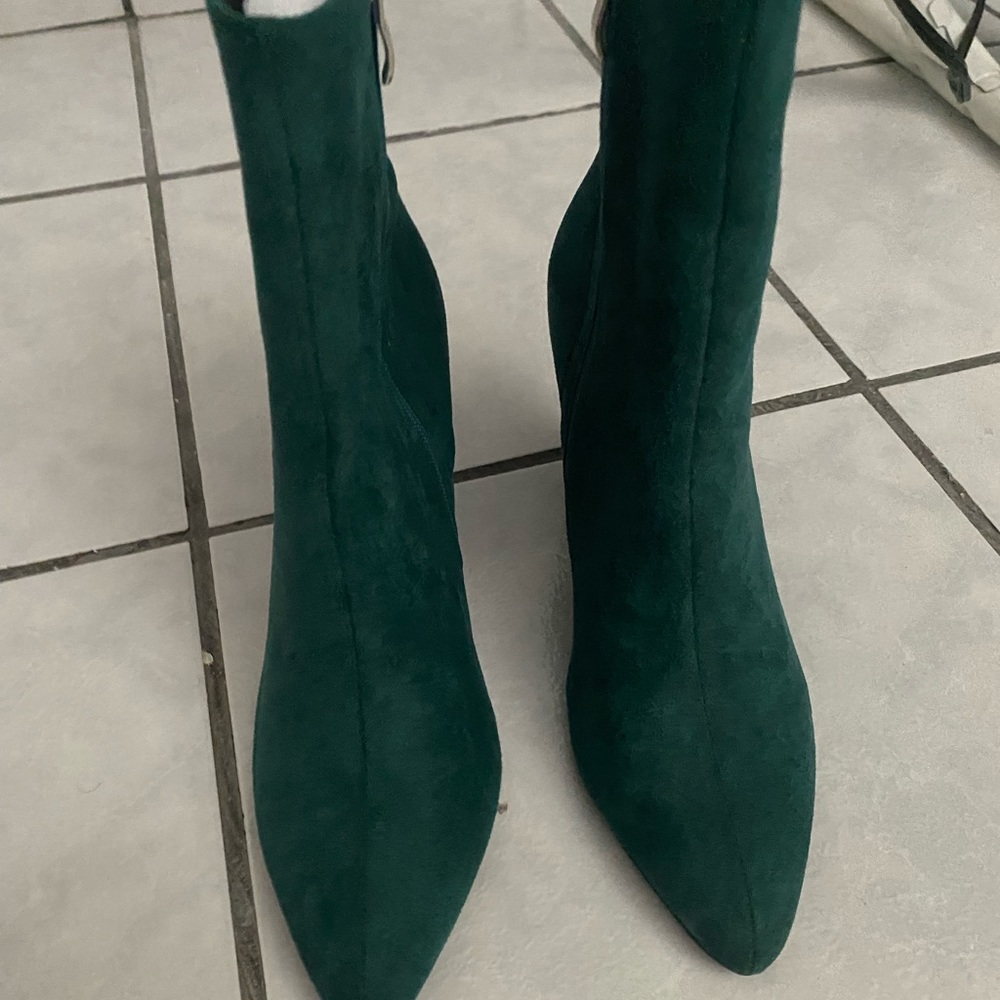 Minimalist Side Zipper Chunky Heeled Boots